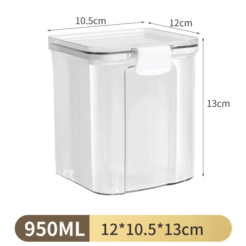 1PC Airtight Sealed Storage Jar – Kunststoff-Körner, Pasta & Würzbehälter ® Feuchtigkeit-Proof-Küche Organizer Box