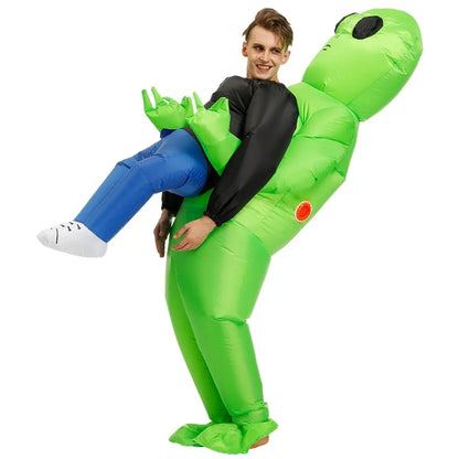 ET-Aliens Opblaasbare kostuum . . Scary Monster Cosplay voor volwassenen & Kids, Halloween, Kerstmis, Thanksgiving, Party, Festival kostuum