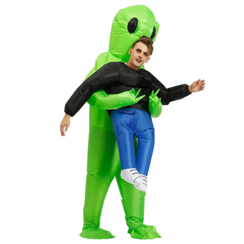 ET-Aliens Opblaasbare kostuum . . Scary Monster Cosplay voor volwassenen & Kids, Halloween, Kerstmis, Thanksgiving, Party, Festival kostuum