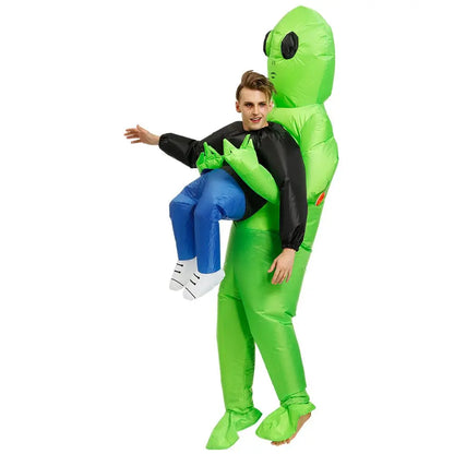 ET-Aliens Opblaasbare kostuum . . Scary Monster Cosplay voor volwassenen & Kids, Halloween, Kerstmis, Thanksgiving, Party, Festival kostuum