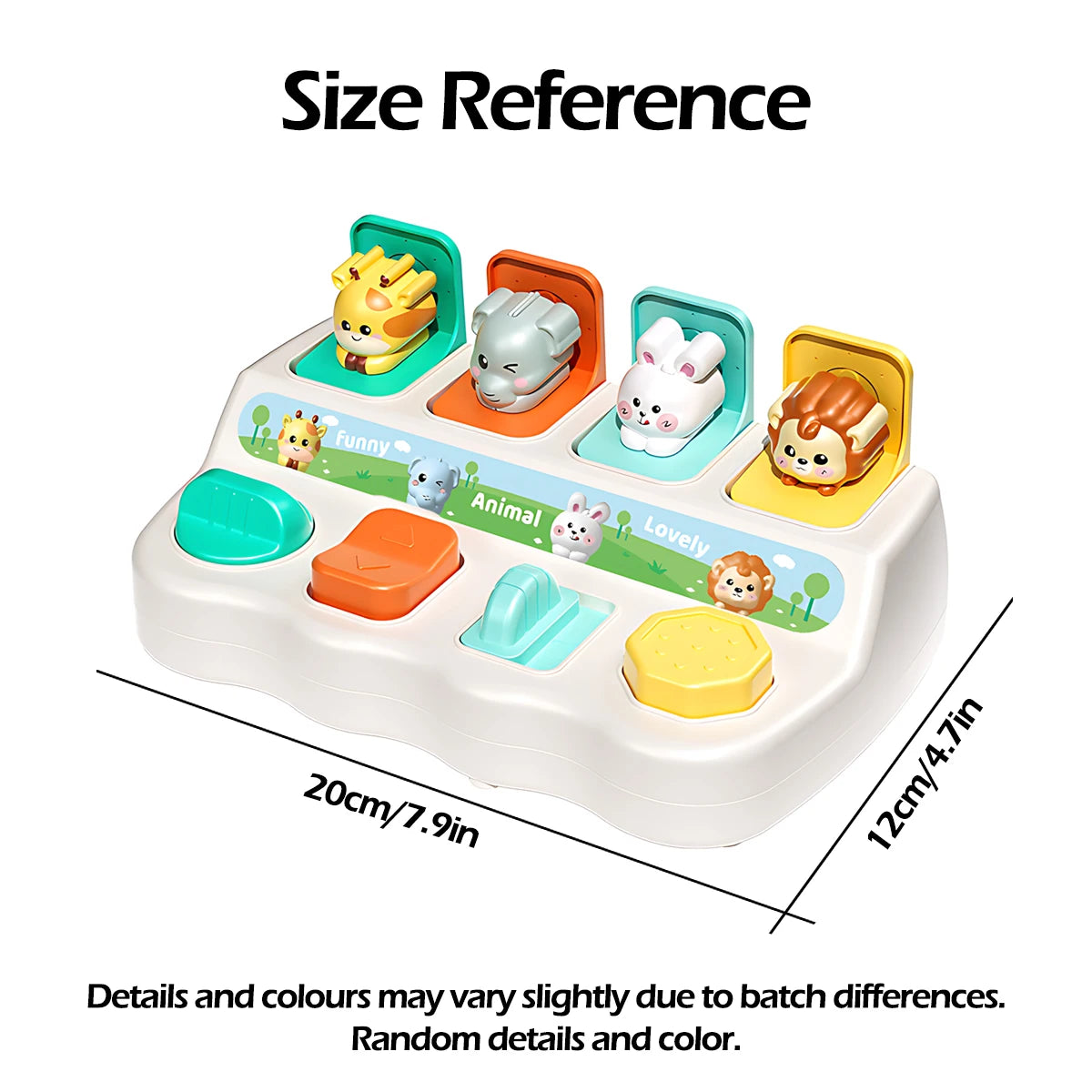 Montessori Pop-Up Dierenspeelgoed &amp; Learning Boxen verbeteren Logica &amp; Motor vaardigheden voor kinderen