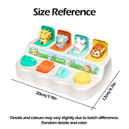 Montessori Pop-Up Dierenspeelgoed &amp; Learning Boxen verbeteren Logica &amp; Motor vaardigheden voor kinderen