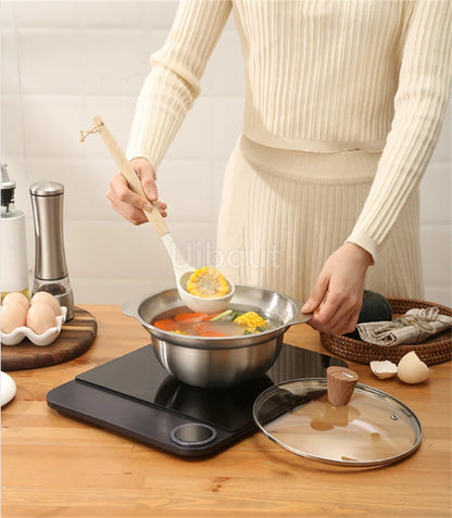 304 Roestvrij staal Vegetable Washing Basin & Stainer & Strainer . Multi-Purpose Rijst Wasmachine, Fruit Filter, Keuken Drain Mand