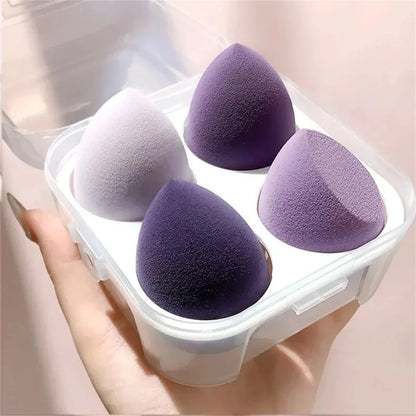 4PCS Makeup Sponge Blender Beauty Egg Cosmetic Puff – Soft Foundation & Powder Sponges für Frauen, professionelle Beauty-Tools