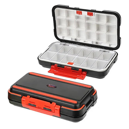 Premium Wasserdichte Doppel-Sided Fishing Tackle Box – Multifunktional Bait & Tool Organizer