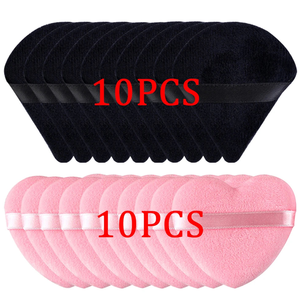 20/30Pcs Driehoek Velvet Powder Puff Nat & Dry Use Make-up Sponge voor Stichting, Cosmetics en Beauty Blending