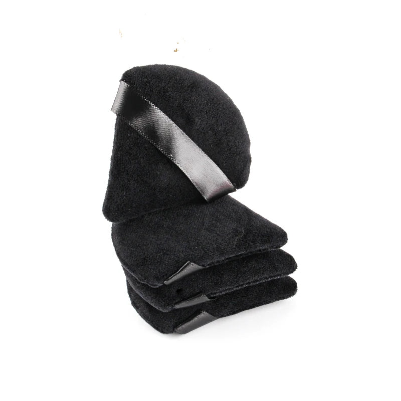 SHIDISHANGPIN Dreieck Samt Puff Pulver – wiederverwendbare Gesicht kosmetischen Schwamm, Mini-Baumwolle Make-up-Puff für Foundation, Eyeshadow und Beauty-Tools (1/2/3/6pcs)