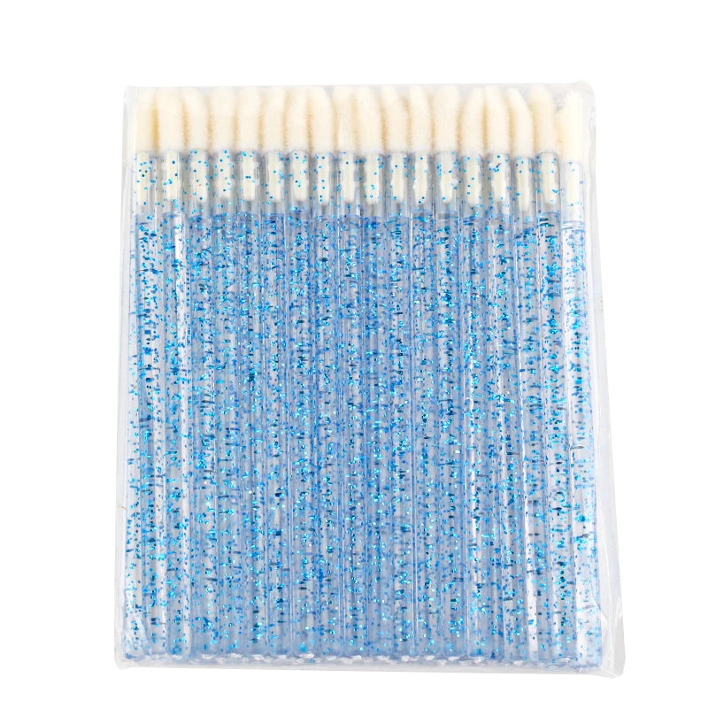 Lanjinglin 5/50 Stk Einweg-Lippenbürste Make-up-Bürsten – Lippenstift Applikator Stäbe & Wimpern Verlängerung Werkzeug, Professionelle Schönheit Zubehör