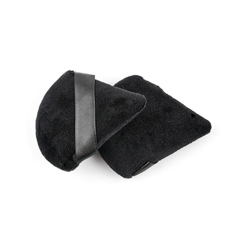 SHIDISHANGPIN Dreieck Samt Puff Pulver – wiederverwendbare Gesicht kosmetischen Schwamm, Mini-Baumwolle Make-up-Puff für Foundation, Eyeshadow und Beauty-Tools (1/2/3/6pcs)