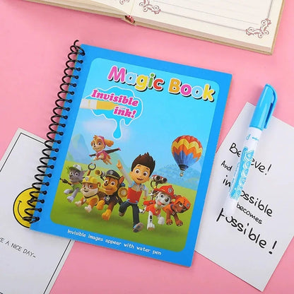 Paw Patrol Zeichnung Malbücher für Kinder Magic Wasser Buch mit Stift Kinder lernen Bildung Spielzeug Baby