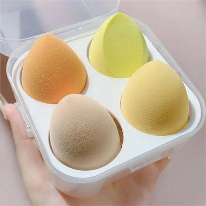 4PCS Makeup Sponge Blender Beauty Egg Cosmetic Puff – Soft Foundation & Powder Sponges für Frauen, professionelle Beauty-Tools