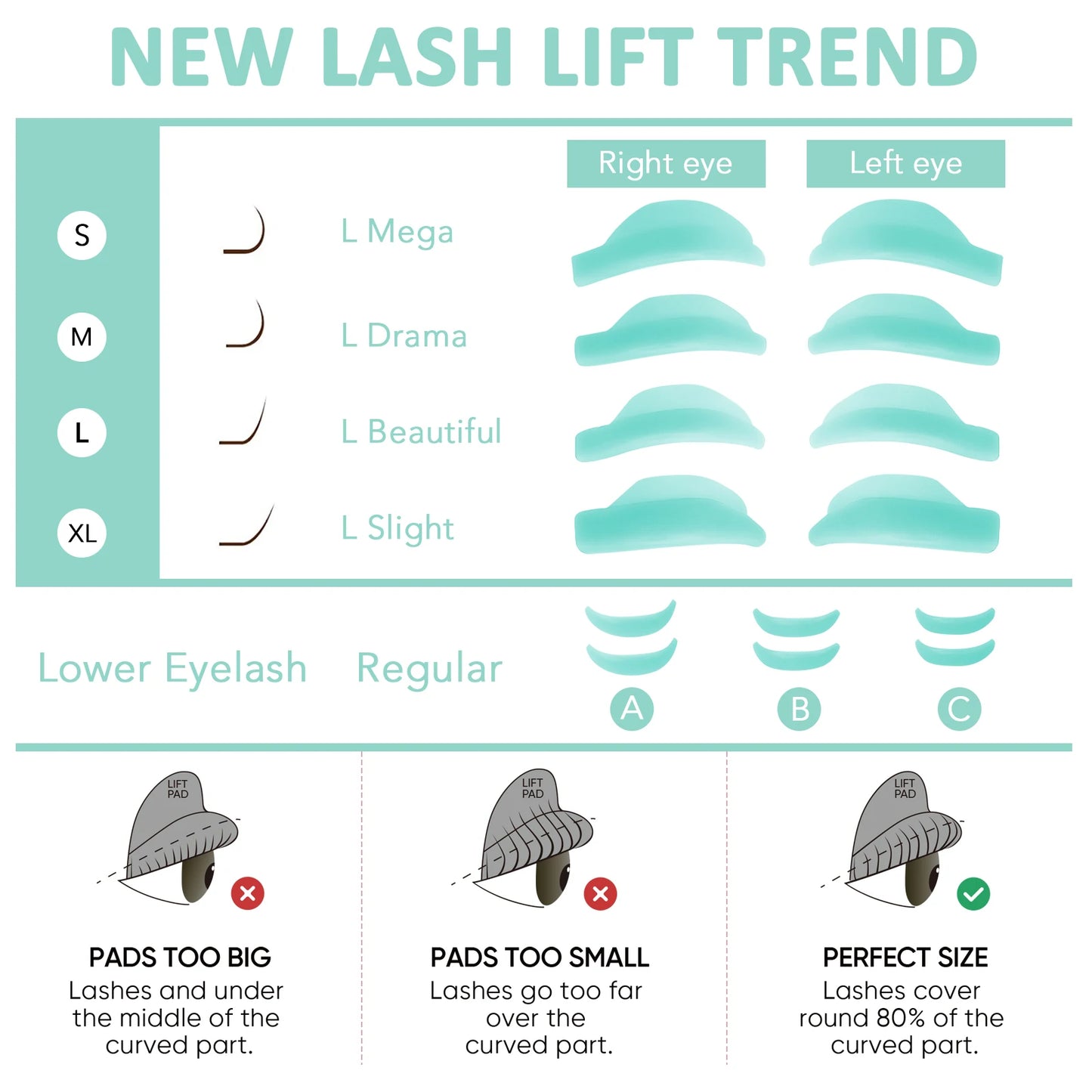 Libeauty 7 Parijs Herbruikbare Lash Lift Schild Padden Silicon wimper Curler & Curling Iron Accessoires, Make-up Tool