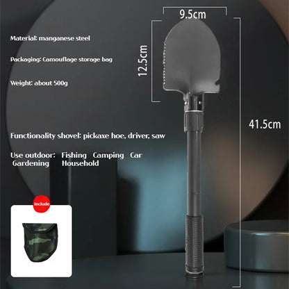 1PC Outdoor Faltbare Camping Shovel – Multifunktionales Wandern Entrenching Tool, Portable Garden & Survival Shovel