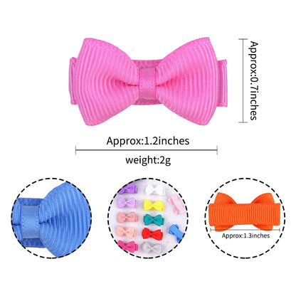 1.2 Inches Mini haarbogen met clip Massief kleuren Haargrepen voor kinderen & Baby Girl