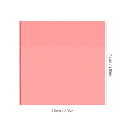 50 Blatt Transparent Sticky Notes – Wasserdichte Message & Signature Sticker für Notebooks