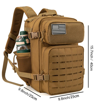25L Tactische Rugzak Buiten MOLLE Rucksack voor Fitness, Wandelen & EDC