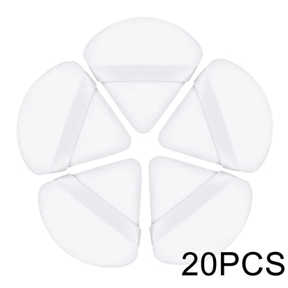 20/30Pcs Driehoek Velvet Powder Puff Nat & Dry Use Make-up Sponge voor Stichting, Cosmetics en Beauty Blending