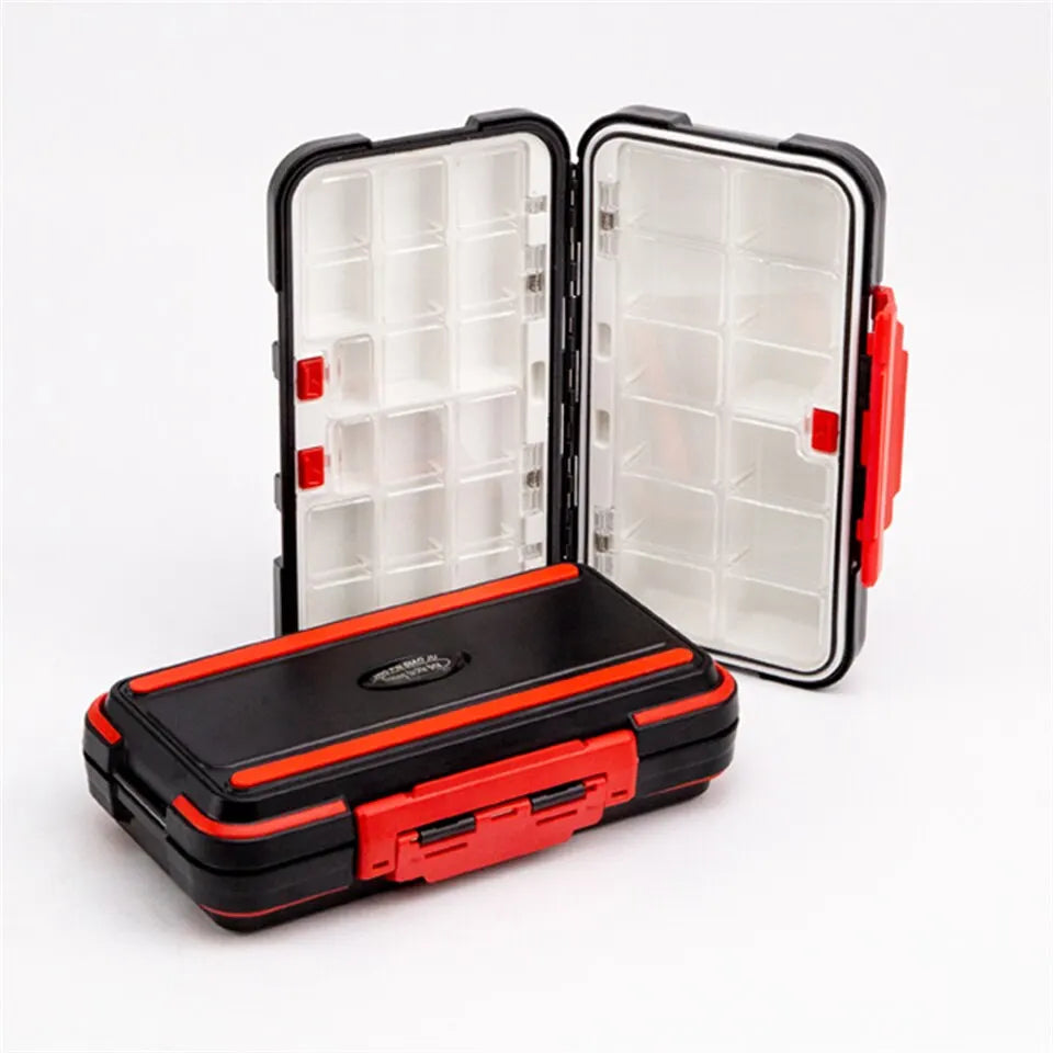 Premium Wasserdichte Doppel-Sided Fishing Tackle Box – Multifunktional Bait & Tool Organizer