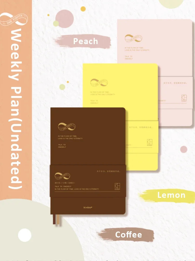 Kinbor Wekelijkse Planner Notebook Ondag- & Maandelijkse Agenda Journa