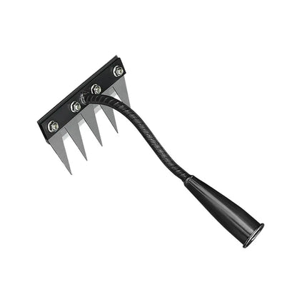 Carbon Steel Garden Weeding Rake – 5/6/7/8 Teeth Soil Loosening & Weed Removal Tool für Bauernhof, Garten & Landschaftsbau