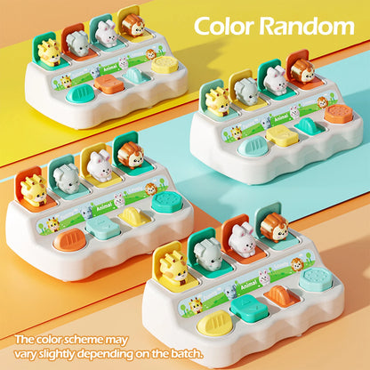 Montessori Pop-Up Dierenspeelgoed &amp; Learning Boxen verbeteren Logica &amp; Motor vaardigheden voor kinderen