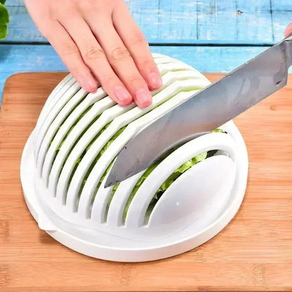 Groente Salade Chopper Bowl Multifunctionele Fruit & groentesnijder, Slicer, en stamper voor keuken