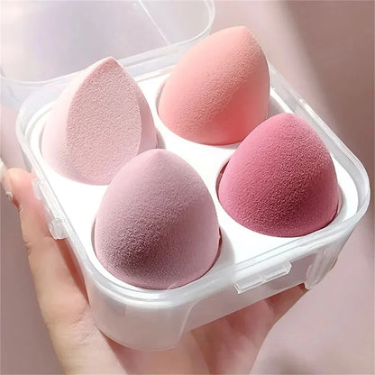 4PCS Makeup Sponge Blender Beauty Egg Cosmetic Puff – Soft Foundation & Powder Sponges für Frauen, professionelle Beauty-Tools