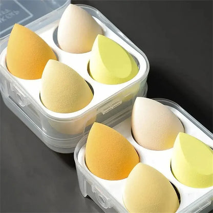 4PCS Makeup Sponge Blender Beauty Egg Cosmetic Puff – Soft Foundation & Powder Sponges für Frauen, professionelle Beauty-Tools